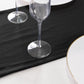 Black Scuba Polyester Table Runner, Wrinkle Free Table Linen - 12"x108"