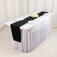 Black Scuba Polyester Table Runner, Wrinkle Free Table Linen - 12"x108"