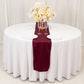 Burgundy Scuba Polyester Table Runner, Wrinkle Free Table Linen - 12"x108"