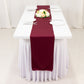 Burgundy Scuba Polyester Table Runner, Wrinkle Free Table Linen - 12"x108"