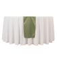 Dusty Sage Green Scuba Polyester Table Runner, Wrinkle Free Table Linen - 12"x108"