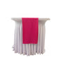 Fuchsia Scuba Polyester Table Runner, Wrinkle Free Table Linen - 12"x108"