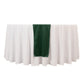 Hunter Emerald Green Scuba Polyester Table Runner, Wrinkle Free Table Linen - 12"x108"