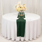 Hunter Emerald Green Scuba Polyester Table Runner, Wrinkle Free Table Linen - 12"x108"