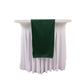 Hunter Emerald Green Scuba Polyester Table Runner, Wrinkle Free Table Linen - 12"x108"