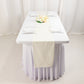 Ivory Scuba Polyester Table Runner, Wrinkle Free Table Linen - 12"x108"