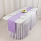 Lavender Lilac Scuba Polyester Table Runner, Wrinkle Free Table Linen - 12"x108"