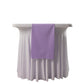 Lavender Lilac Scuba Polyester Table Runner, Wrinkle Free Table Linen - 12"x108"
