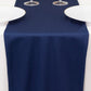 Navy Blue Scuba Polyester Table Runner, Wrinkle Free Table Linen - 12"x108"
