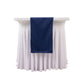 Navy Blue Scuba Polyester Table Runner, Wrinkle Free Table Linen - 12"x108"