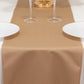 Nude Scuba Polyester Table Runner, Wrinkle Free Table Linen - 12"x108"