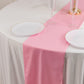 Pink Scuba Polyester Table Runner, Wrinkle Free Table Linen - 12"x108"