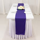 Purple Scuba Polyester Table Runner, Wrinkle Free Table Linen - 12"x108"