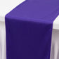 Purple Scuba Polyester Table Runner, Wrinkle Free Table Linen - 12"x108"