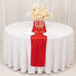 Red Scuba Polyester Table Runner, Wrinkle Free Table Linen - 12"x108"
