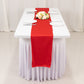 Red Scuba Polyester Table Runner, Wrinkle Free Table Linen - 12"x108"