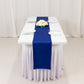 Royal Blue Scuba Polyester Table Runner, Wrinkle Free Table Linen - 12"x108"
