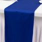 Royal Blue Scuba Polyester Table Runner, Wrinkle Free Table Linen - 12"x108"