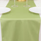 Sage Green Scuba Polyester Table Runner, Wrinkle Free Table Linen - 12"x108"