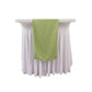 Sage Green Scuba Polyester Table Runner, Wrinkle Free Table Linen - 12"x108"