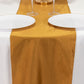 Shimmer Gold Scuba Polyester Table Runner, Wrinkle Free Table Linen - 12"x108"