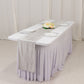 Shimmer Silver Scuba Polyester Table Runner, Wrinkle Free Table Linen - 12"x108"
