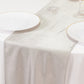 Shimmer Silver Scuba Polyester Table Runner, Wrinkle Free Table Linen - 12"x108"