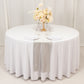 Shimmer Silver Scuba Polyester Table Runner, Wrinkle Free Table Linen - 12"x108"