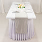 Shimmer Silver Scuba Polyester Table Runner, Wrinkle Free Table Linen - 12"x108"
