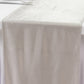 Shimmer Silver Scuba Polyester Table Runner, Wrinkle Free Table Linen - 12"x108"