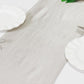 Shimmer Silver Scuba Polyester Table Runner, Wrinkle Free Table Linen - 12"x108"