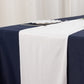 White Scuba Polyester Table Runner, Wrinkle Free Table Linen - 12"x108"