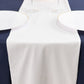 White Scuba Polyester Table Runner, Wrinkle Free Table Linen - 12"x108"