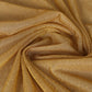 Gold sparkling glitter sheer table runner, 27"x120", wrinkle-free design.