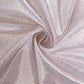 Beige shimmer sequin dots table runner, wrinkle-free glitter finish.
