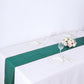 Hunter Emerald Green table runner on a white table setting.