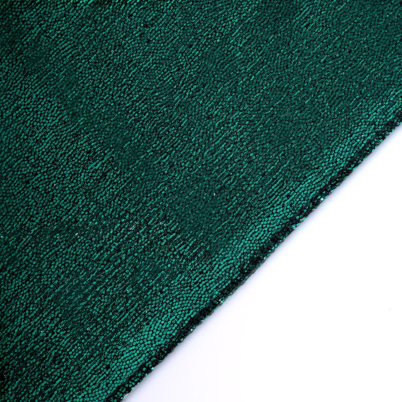 Hunter Emerald Green Shimmer Sequin Dots Table Runner