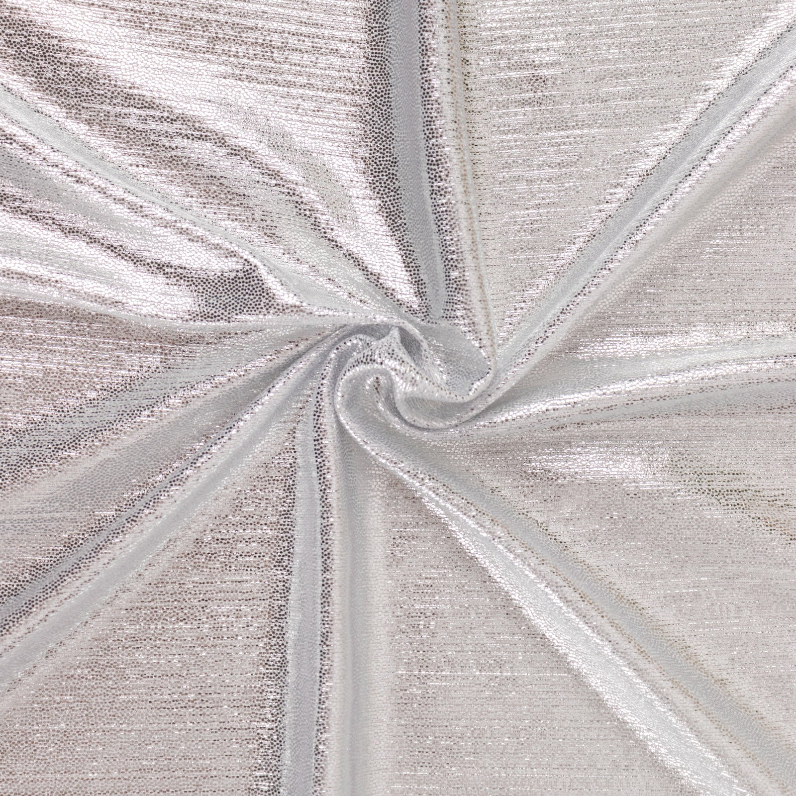 Silver shimmer sequin dots polyester table runner, wrinkle-free sparkle glitter.