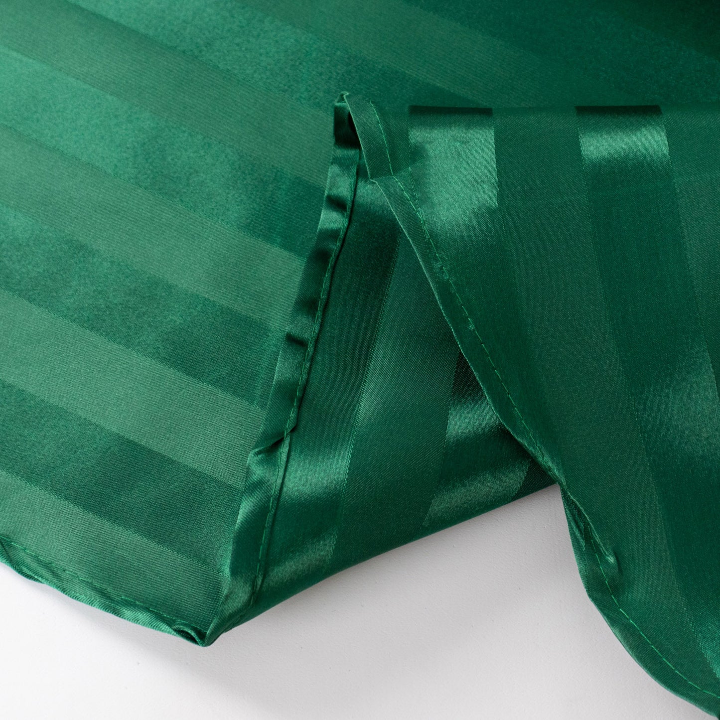 Hunter Emerald Green Satin Stripe Table Runner