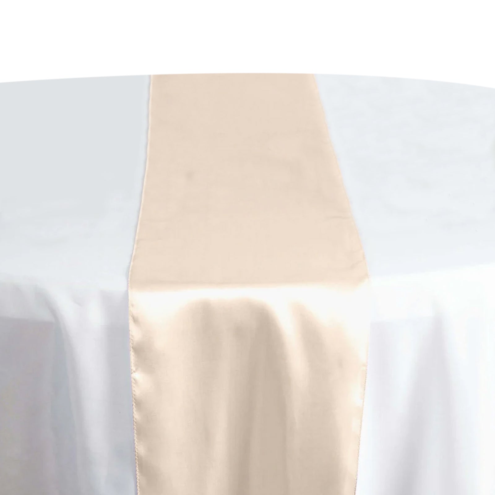 12x108 12-pk 12x108 Beige Satin Table Runners B2B | TCFLinen