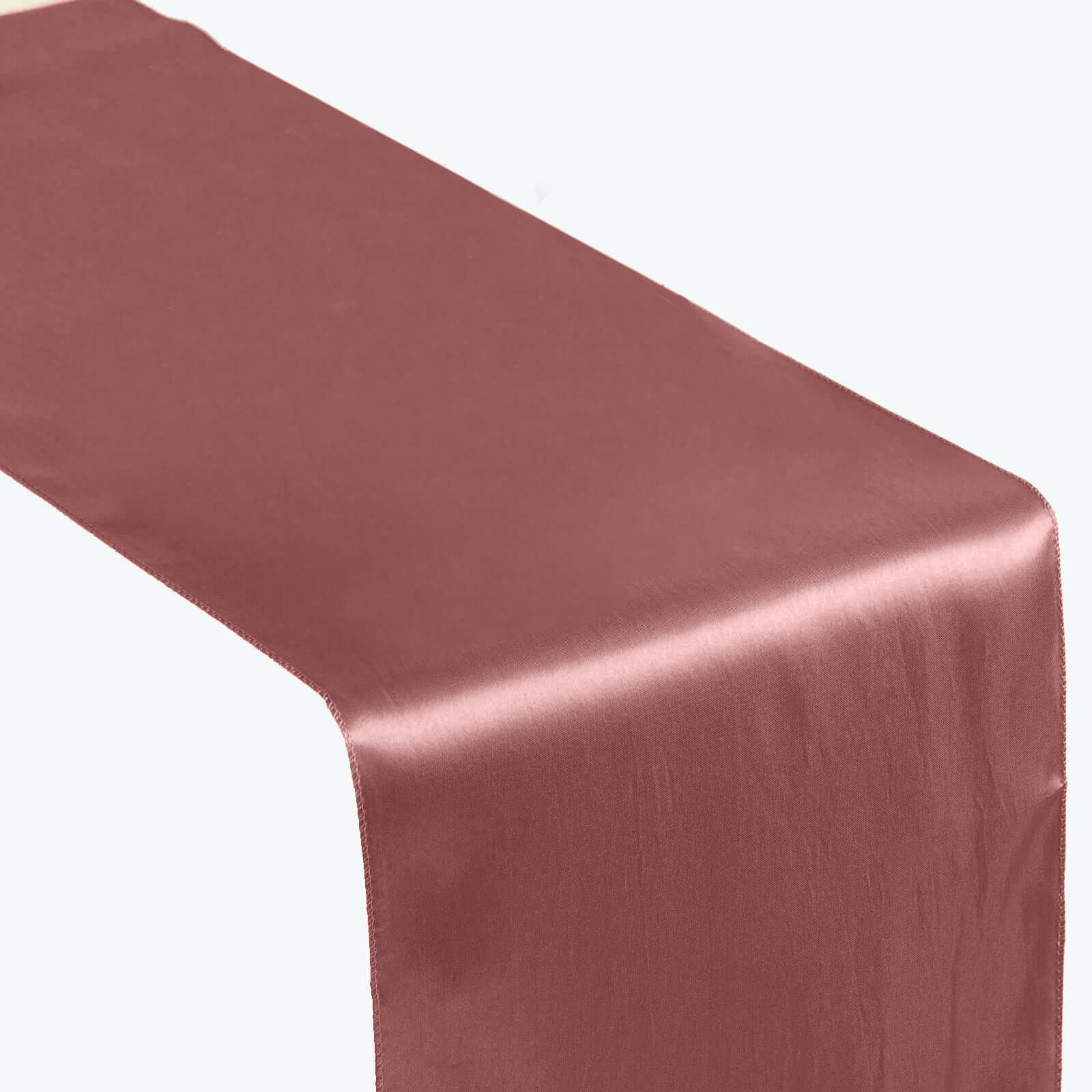12inch x 108inch Cinnamon Rose Seamless Satin Table Runner
