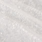 White shag minky polyester table runner, soft and textured design.