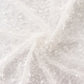 White shag minky polyester table runner, 12"x108".