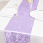 Premium Crushed Velvet 12"x108" Table Runner Lavender Lilac - Soft & Wrinkle-Resistant Table Linen