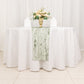 12"x108" Sage Green Premium Crushed Velvet Table Runner - 190GSM