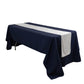 12"x108" White Premium Crushed Velvet Table Runner - 190GSM