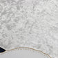 12"x108" White Premium Crushed Velvet Table Runner - 190GSM