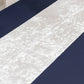 12"x108" White Premium Crushed Velvet Table Runner - 190GSM