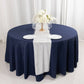 12"x108" White Premium Crushed Velvet Table Runner - 190GSM