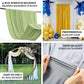 Royal Blue 4-way stretch spandex event curtain drapes with rod pockets.